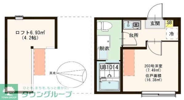 ルシエル北小岩の物件間取画像